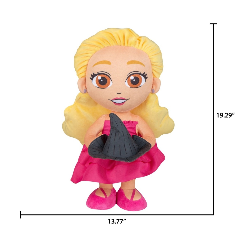 Halloween Porch Greeter Glinda Plush Universal Wicked Witch Hat Pink‎ Dress